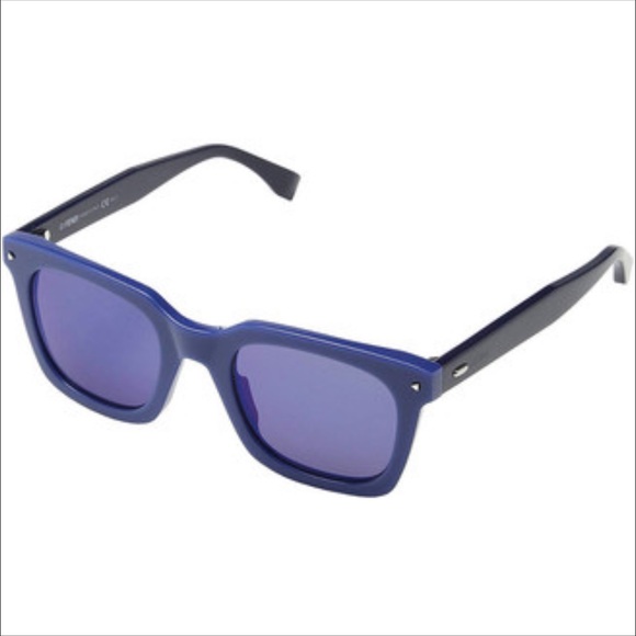 Fendi Other - Fendi Sky Blue Square Plastic Thick Sunglasses